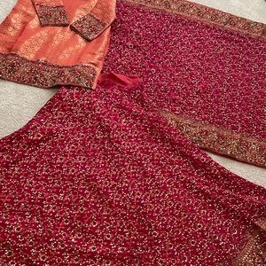 Indian bridal wedding dress size M/L